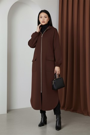 Kadın Yakası Ve Arka Belden Tünelli Basic Kap - 15225MNT