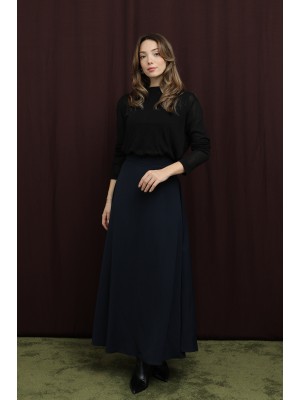 Kadın Gizli Fermuarlı Açılmlı Etek - 18264ETK