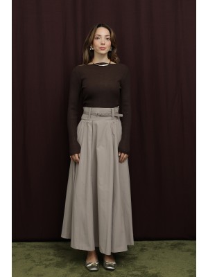 Kadın Köprü Detaylı Kemerli Etek - 20710ETK