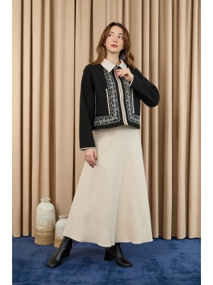 Kadın Nakış Detaylı Kısa Ceket - 20719CKT