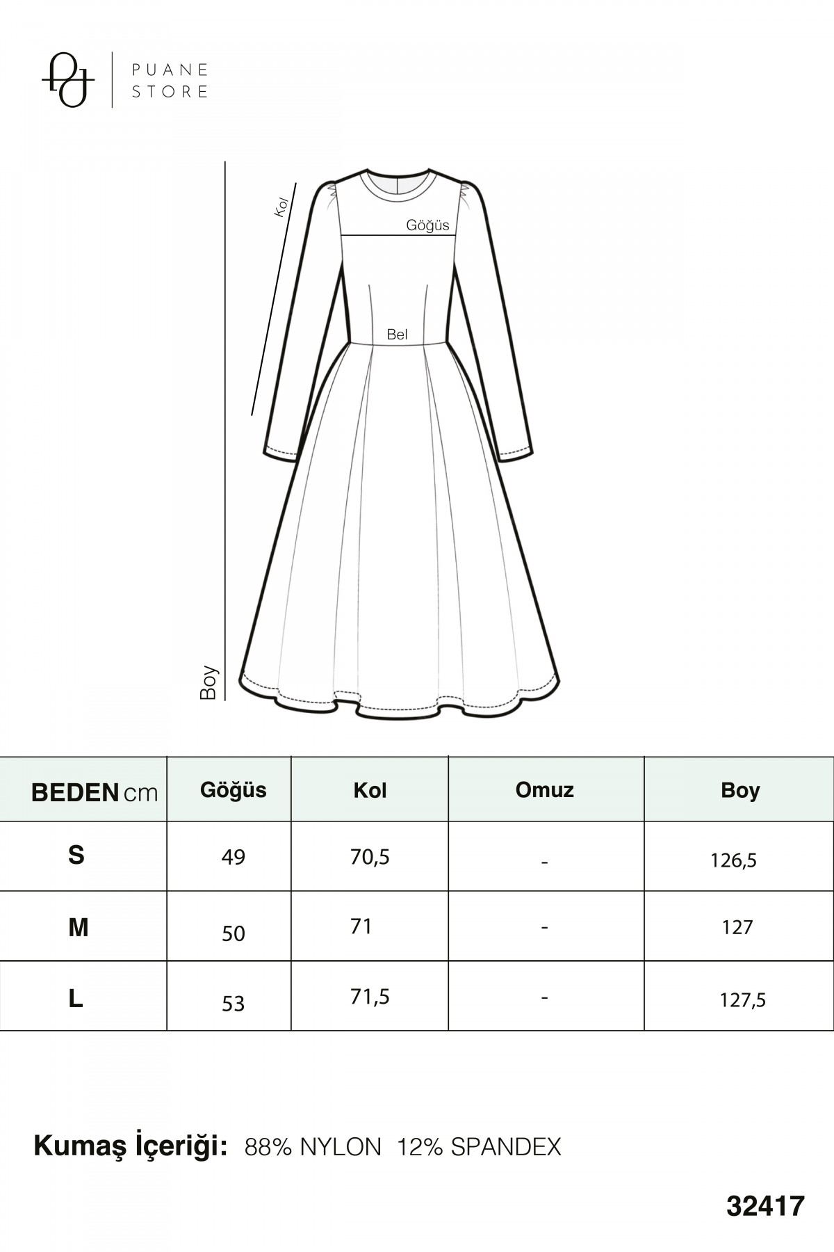 Women's Dress with Piping Detail and Elastic Waist   detay görseli