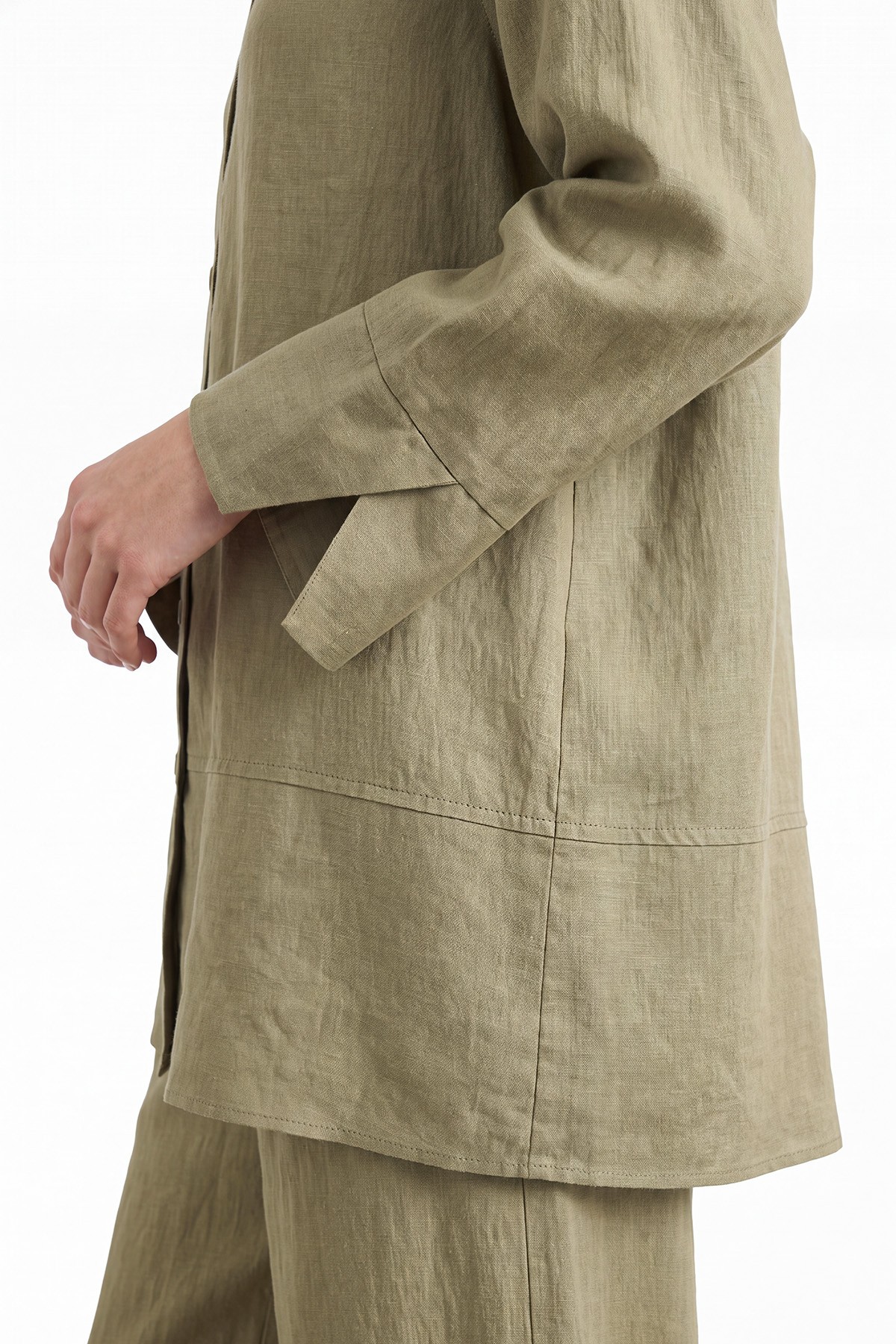 Linen-Look Trouser Suit 
