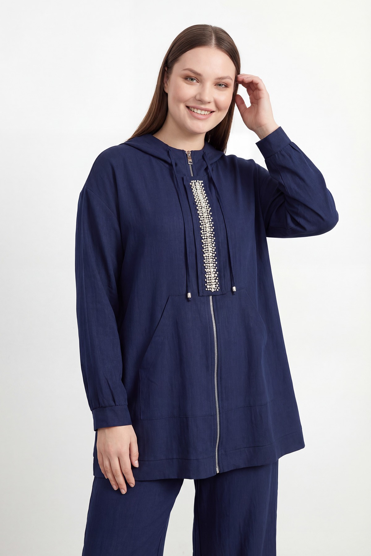 Women's Plus Size Set with Stone Embellishments – 26S