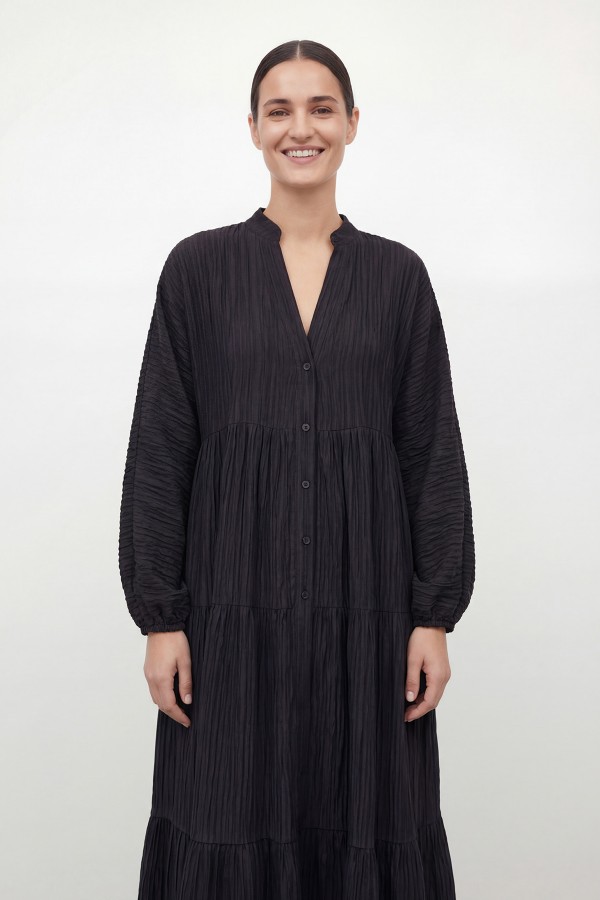 Women's V-Neck Layered Dress – 32461ELB
