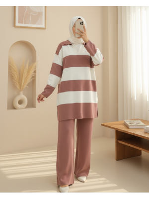 V Yaka Pantolonlu Triko Takım -G.Kurusu