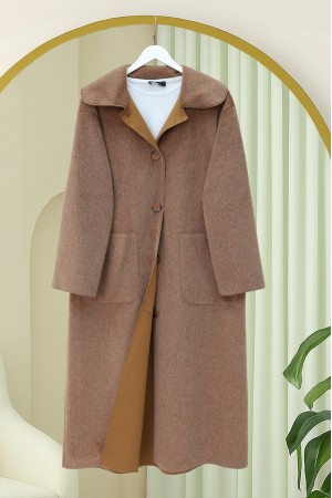 Chain Detailed Tunnel Laced Vest    -Snuff