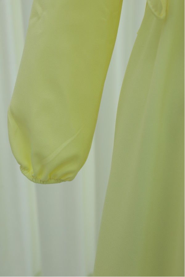 Dress Set with Shirt Detail on Top    -Yellow