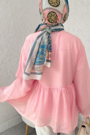 Double-Laced, Lined Modal Kimono -Pink