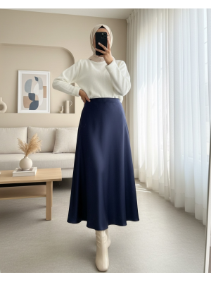 Beli Lastikli Saten Etek -Laci