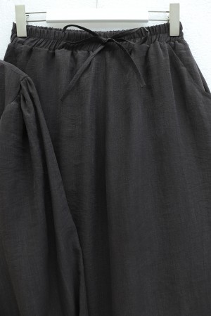 Önü Bağcıklı Büzgülü Kolu Lastikli Modal Takım  -K. Kahve