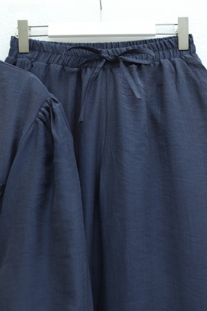 Önü Bağcıklı Büzgülü Kolu Lastikli Modal Takım  -Laci