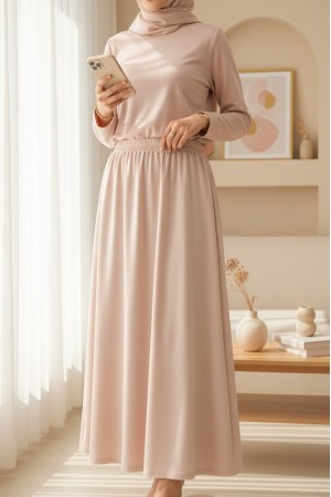 Araboy Jupon Astar Etek -Bej