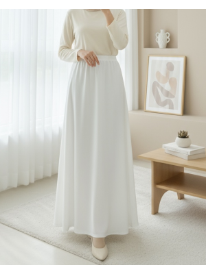 Araboy Jupon Astar Etek -Beyaz