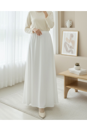 Araboy Jupon Astar Etek -Beyaz