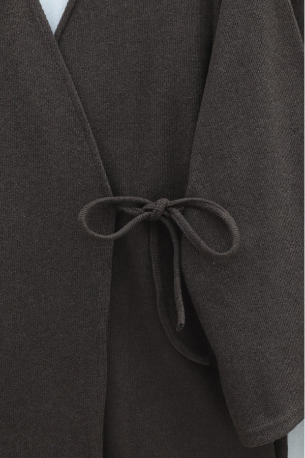 Cross-Laced Thessaloniki Kimono Set -Brown