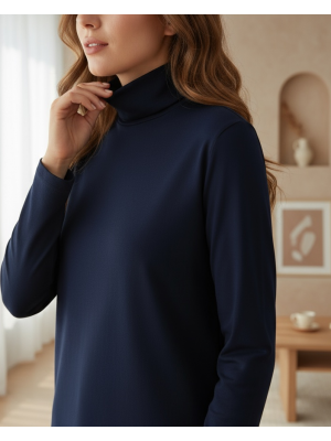 Yarım Boğazlı Uzun Kollu Bluz  -Laci