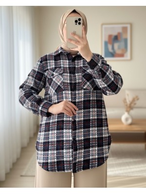 Kapaklı Cepli Tüvit Gömlek   -Laci