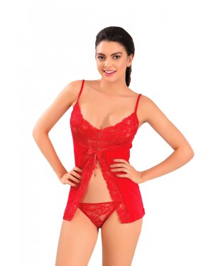 Red Undershirt and Briefs Set 