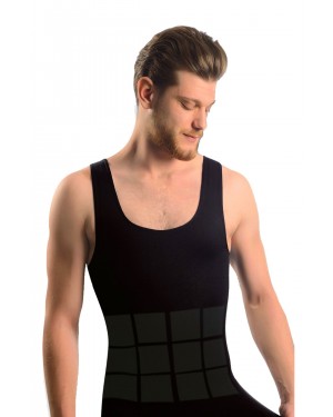Black Men's Seamless Body Shaper Corset 