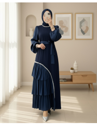 Yakası Ve Eteği Taşlı Kemerli ...