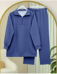 Yarım Fermuarlı Boğazlı Penye ...