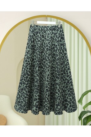 Leopar Desenli Scuba Etek -Çağla Y.