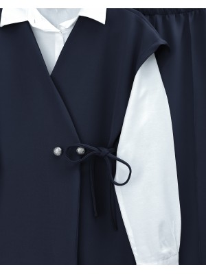 Çapraz Bağlamalı Kısa Kol Pantolonlu Scuba Takım -Laci