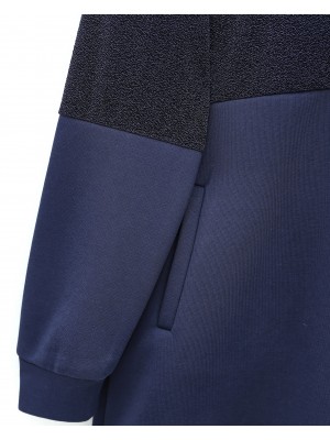 Yarım Fermuarlı Sim Detaylı Kapşonlu Üç İplik Takım  -Laci