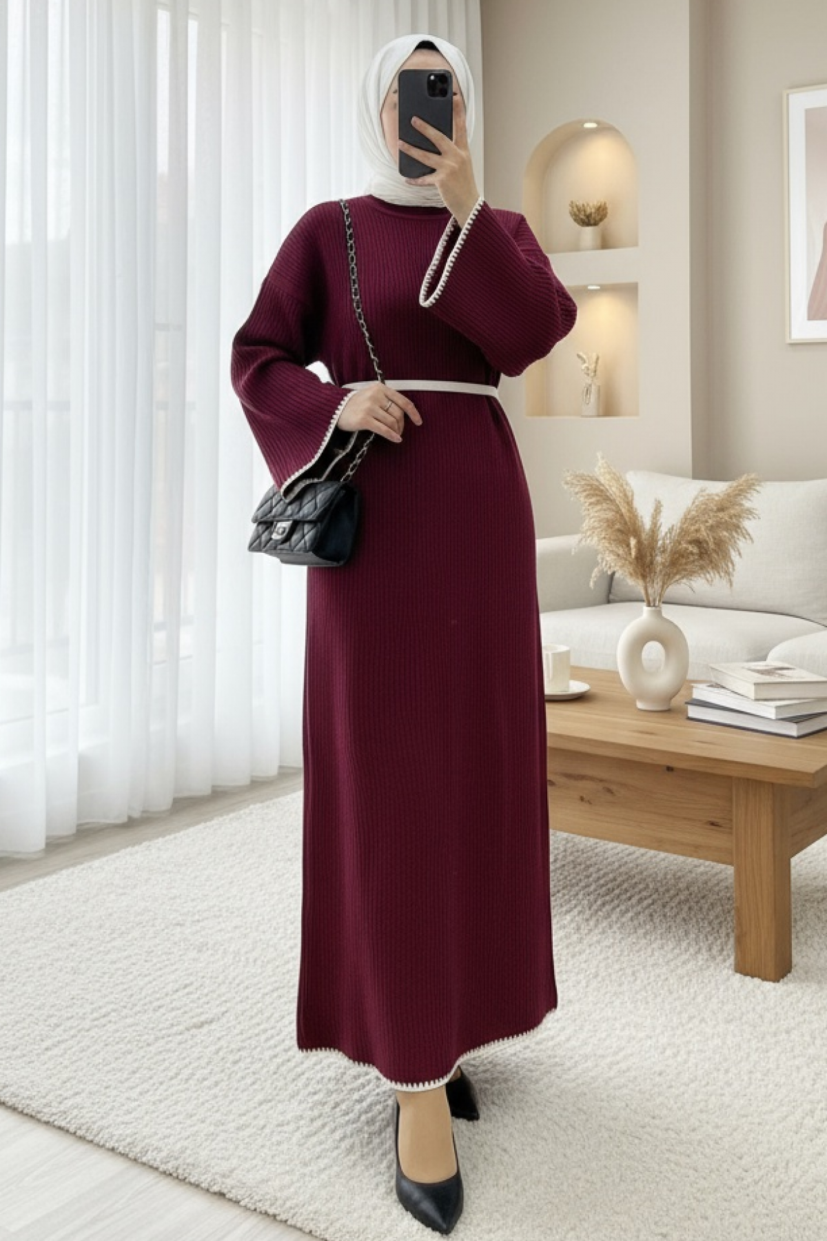 Lace -Maroon