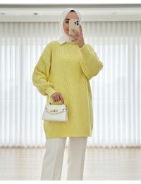 Bisiklet Yaka Baklava Desen Tr...