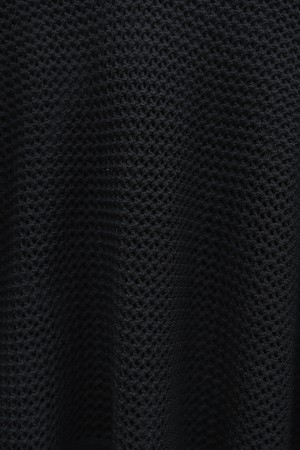 Yarasa Kol Ajurlu Triko Kazak -Siyah