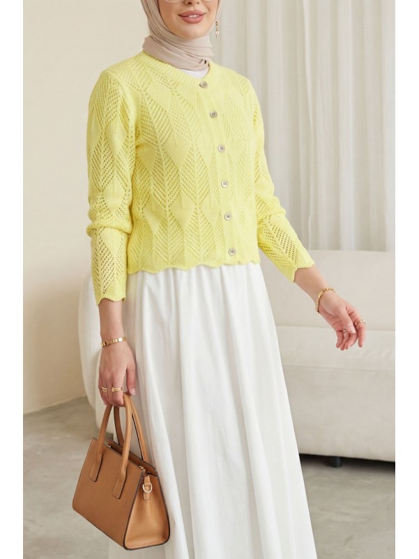 Batik Baskılı Astarlı Şifon Elbise