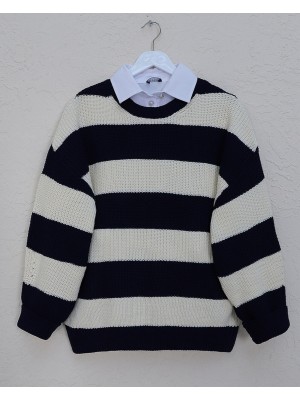 Selanik Örgü Bisiklet Yaka Triko Kazak -Laci