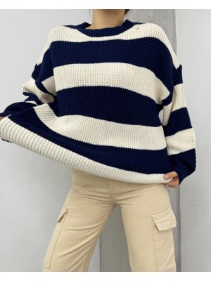 Selanik Örgü Bisiklet Yaka Triko Kazak -Laci