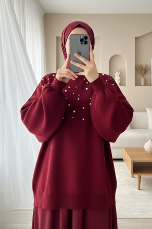 FISHER FISHER BALLOON ARM TRIKO -Maroon