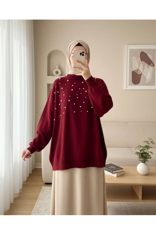 FISHER FISHER BALLOON ARM TRIKO -Maroon