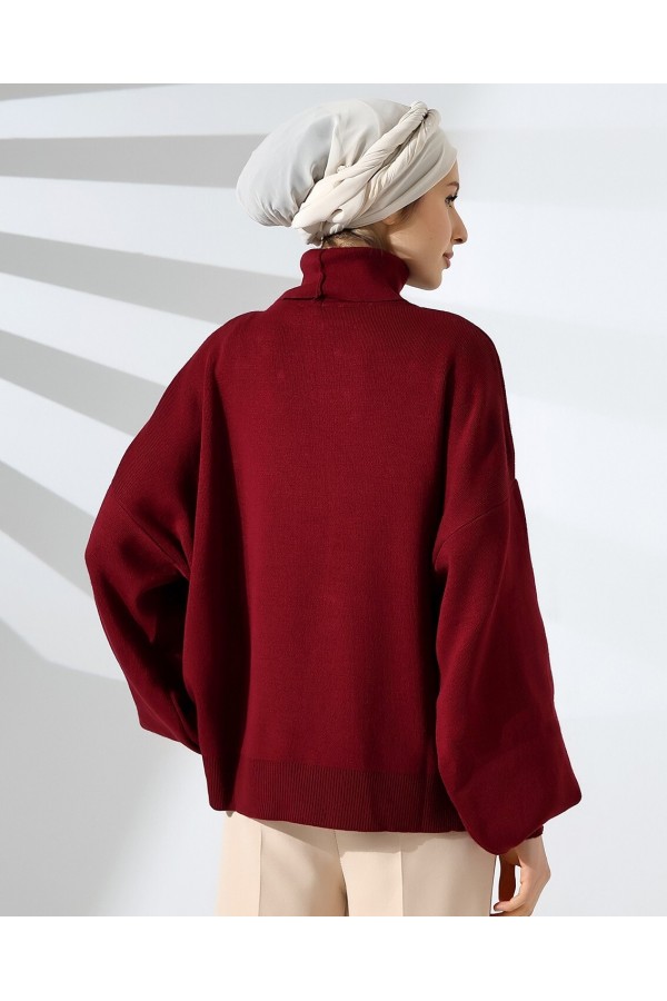 FISHER FISHER BALLOON ARM TRIKO -Maroon