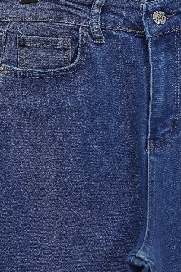 İspanyol Paça Yüksek Bel Kot Pantolon   -Laci