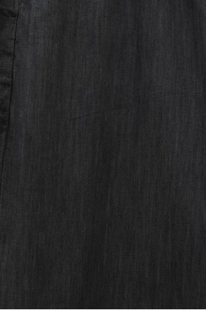 Beli Lastikli Cepli Bol Paça Kot Pantolon        -Antrasit