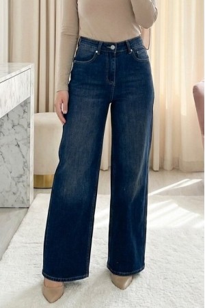 Cepli Fermuarlı Palazzo Kot Pantolon  -K.Laci