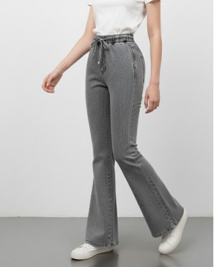 Spanish Leg Lace Detail Jeans -Smoked 