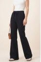 Spanish Leg Lace Detail Jeans -Black