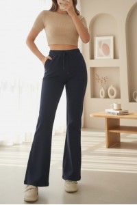 İspanyol Paça Bağcık Detaylı Kot Pantolon  -Laci