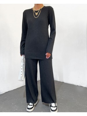 Bisiklet Yaka Kaşkorse Takım -Füme