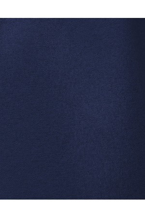 بنطال كتان بأرجل واسعة وتفاصيل أربطة وخصر مطاطي -ورنيش غامق