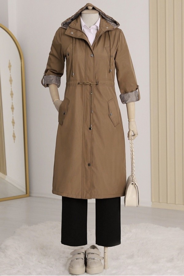 Striped Trench Coat       -Snuff