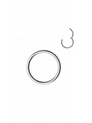 Silver Color Stainless Tarnish Resistant Surgical Steel Full Ring Cartilage Tragus Helix Steel Piercing 