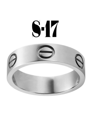 Kartier Plain Ring Silver Color Number 17