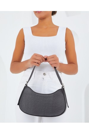 Kadın Kahverengi Düz Baget Çanta 010167