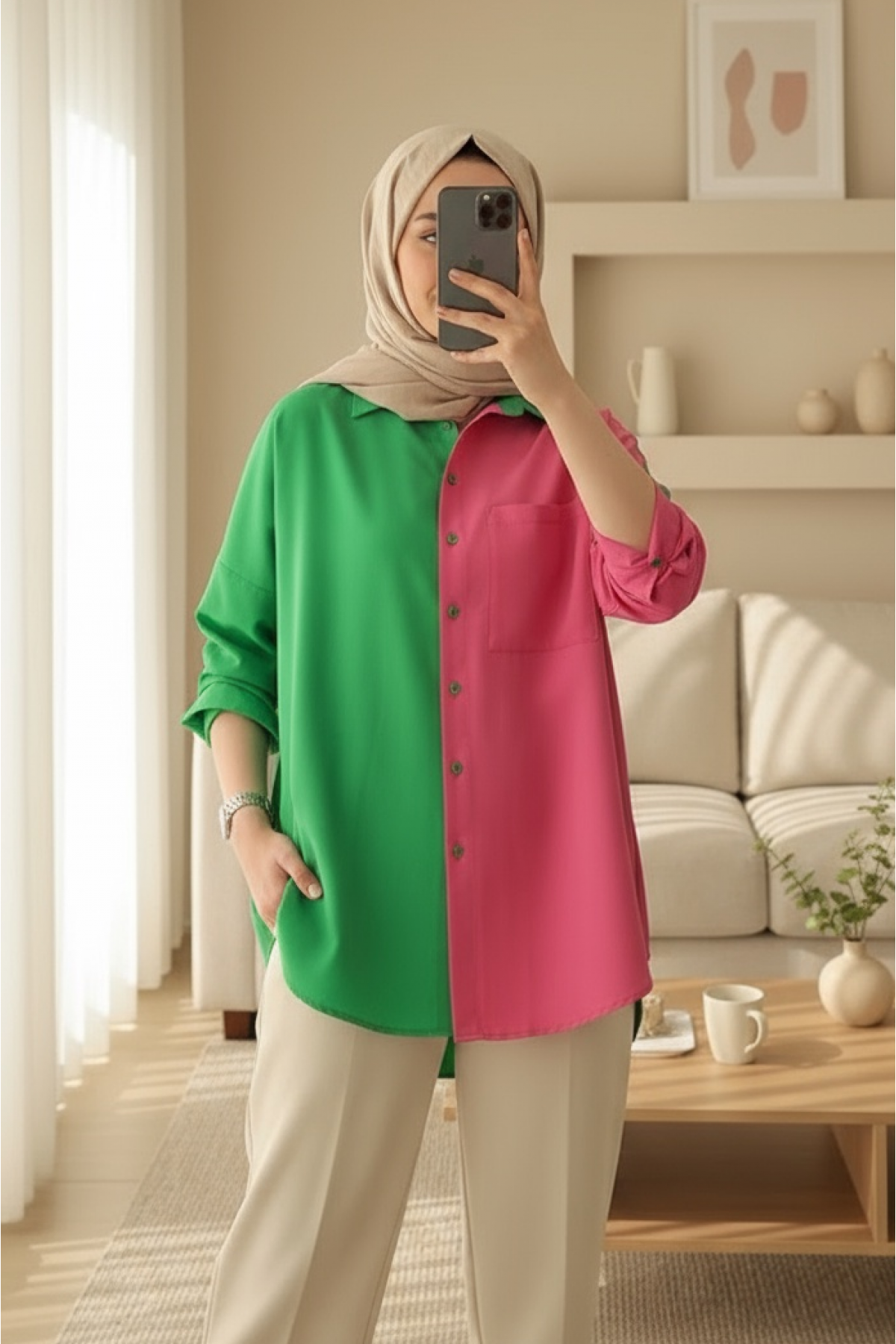 20116 Block Color Shirt 